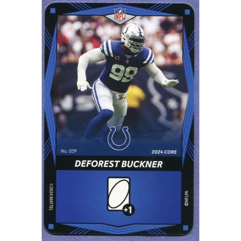 2024 Uno Elite Football Card Blue #29 DeForest Buckner